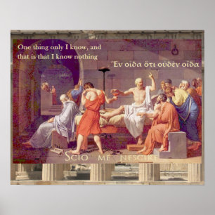 Pôster A morte de Socrates - eu não sei nada