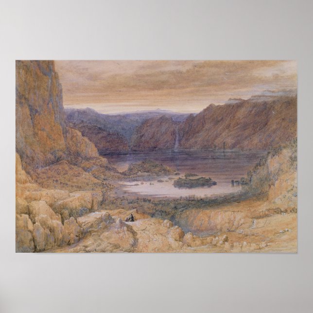 Poster A Mountain Lake, Noruega, c.1827 (Frente)