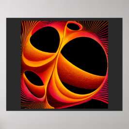 Poster A Much Manipulated Mandelbrot Fractal Square