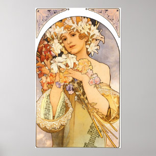 Pôster A Mulher com Flores