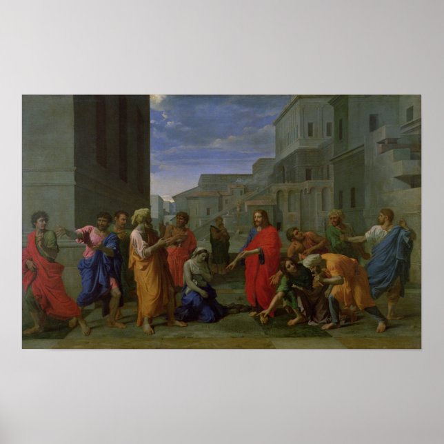 Pôster A Mulher Tomada em Adultery, 1653 (Frente)