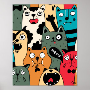 Poster A multidão de gatos