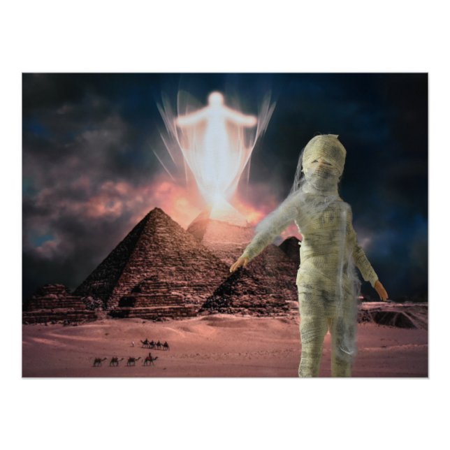 Pôster A múmia escapa do Egito. Dia das Bruxas (Frente)