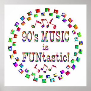 Poster a música 90s é FUNtastic