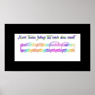 Pôster A música do KRW toca no arco-íris dos sentimento