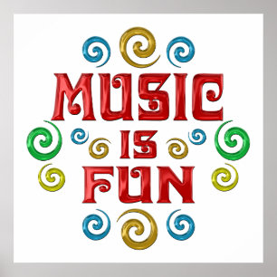 Pôster A música é DIVERTIMENTO