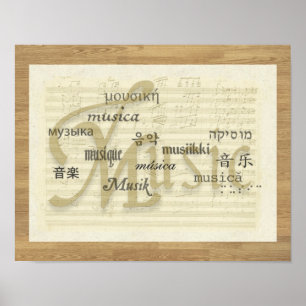Pôster A música é língua universal