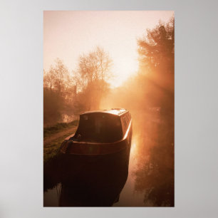 Poster A Narrowboat on the Oxford Canal Poster.