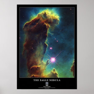 Poster A NASA de IC 4703 da coluna de Eagle