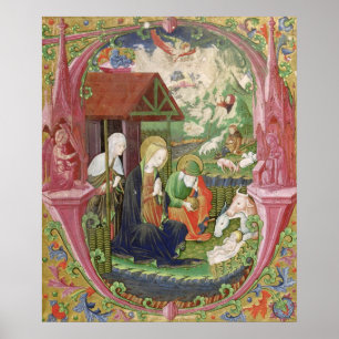 Poster A natividade, escola italiana do norte
