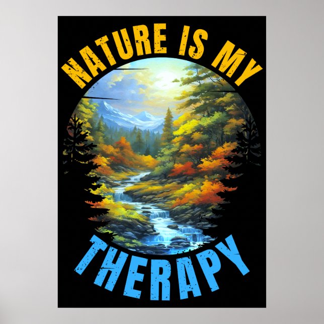Poster A natureza é minha terapia (Frente)