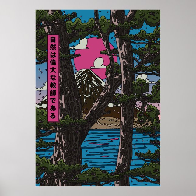 Poster A natureza é uma grande professora (Frente)