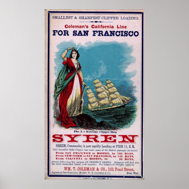 Poster A nave Clipper - Syren (Frente)