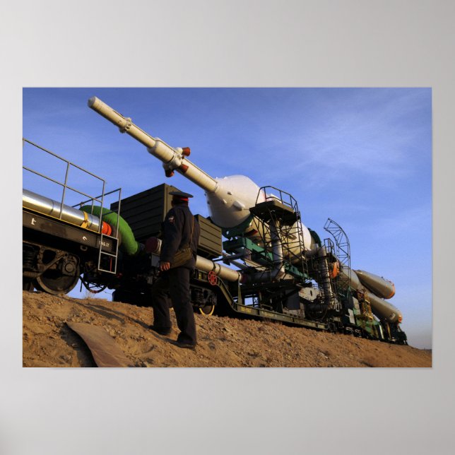 Pôster A nave Soyuz TMA-13 (Frente)