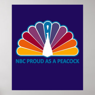 Poster A NBC dos anos 70 Orgulha-se como uma Vintagem de