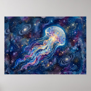 Poster A Nebulosa Azul da Arte de Parede Canção do Espíri