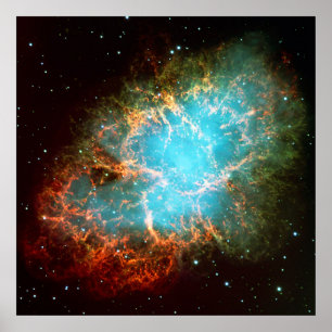 Poster A Nebulosa do Caranguejo no quadro espacial Taurus