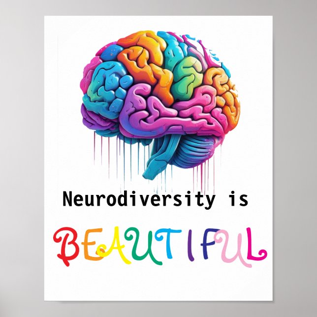 Poster A neurodiversidade é bonita. (Frente)