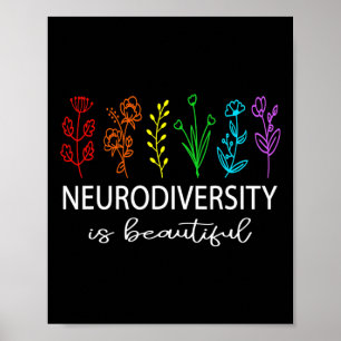 Poster A Neurodiversidade é um belo Autismo Sensibilizado