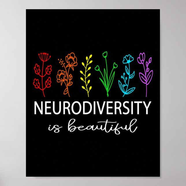 Poster A Neurodiversidade é um belo Autismo Sensibilizado (Frente)