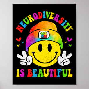 Poster A Neurodiversidade é um sorriso bonito diante do a