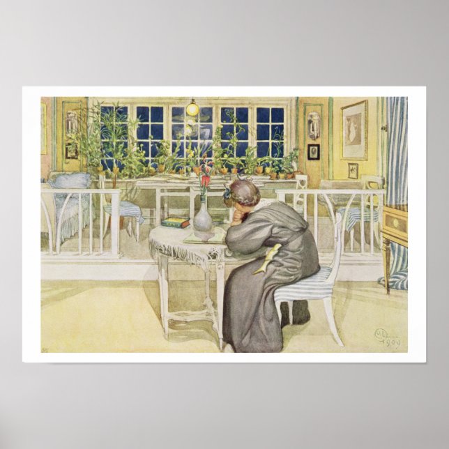 Pôster A noite antes da viagem à Inglaterra - Estudo (Frente)