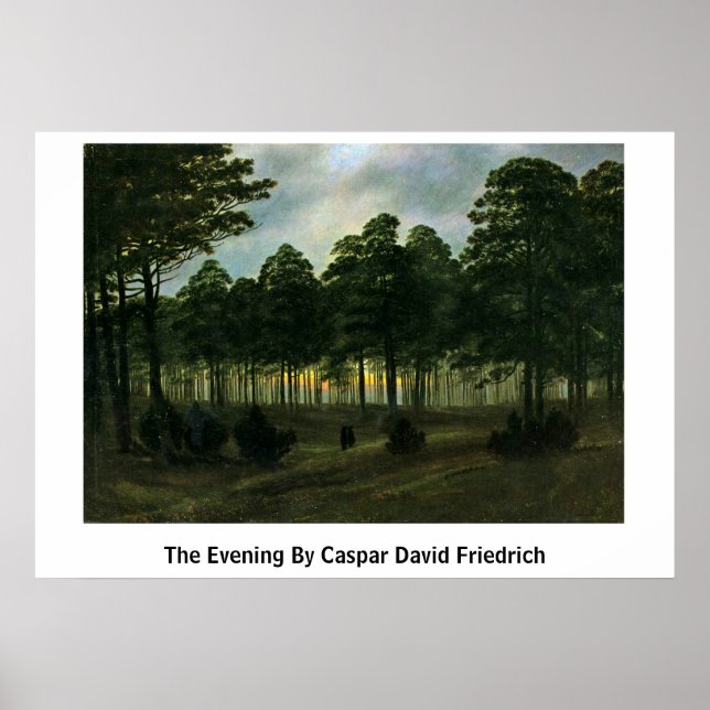 Pôster A Noite De Caspar David Friedrich (Frente)