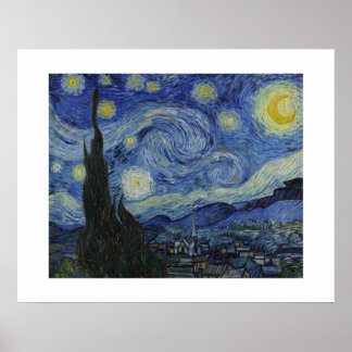 Pôster A Noite Estrelada de Van Gogh