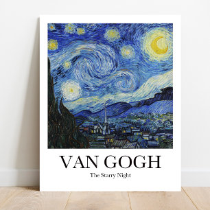 Poster A Noite Estrelada de Vincent van Gogh