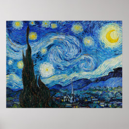 Poster A Noite Estrelada por Van Gogh