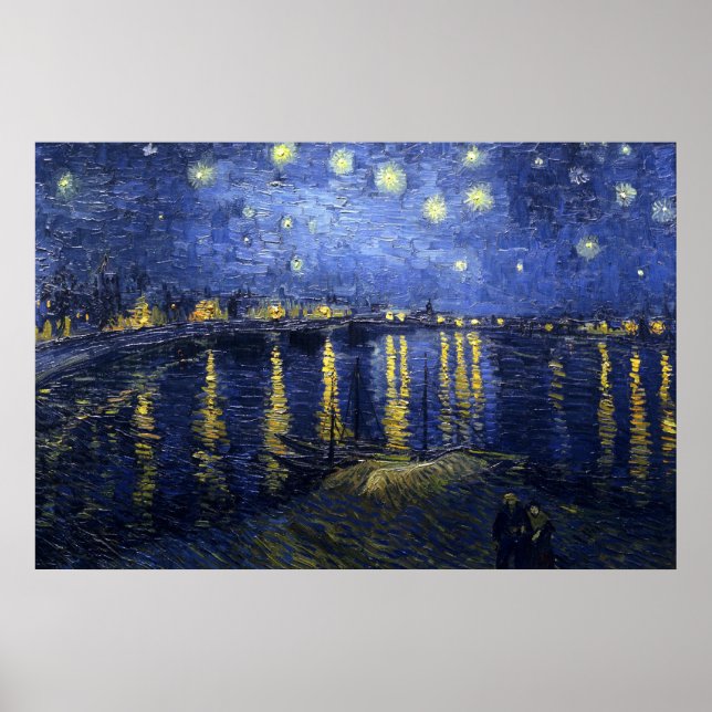 Pôster A Noite Estrelada (van Gogh) (Frente)