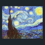 Pôster A Noite Estrelada, Vincent van Gogh<br><div class="desc">Temos orgulho em oferecer este magnífico trabalho de Vincent van Gogh, The Starry Night. Nós aplicamos mais de 20 anos de experiência no campo da arte comercial e do trabalho de reprodução de cores para trazer a vocês esta reprodução cuidadosamente ajustada. Apresentado aqui até o maior tamanho possível (Extra Grande...</div>