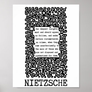 Poster A nossa mais profunda citação do INSIGHTS de Nietz