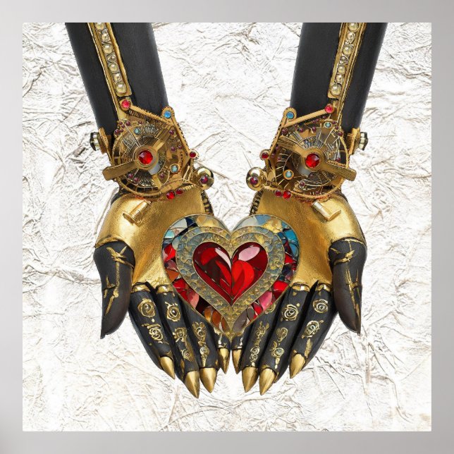 Poster A oferta - Coração nas Mãos (Frente)