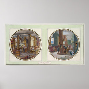 Poster A oficina dos Gobelins, 1840