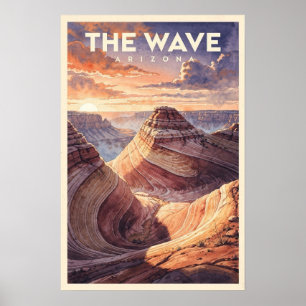Poster A Onda Arizona Viagem Vintage