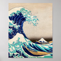 A onda do Excelente na Arte Japonesa de Kanagawa