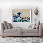Poster A onda do Excelente na ilustração da safra de Kana<br><div class="desc">impressão e poster de pintura original de Katsushika Hokusai</div>