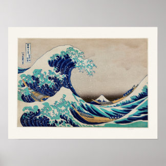 Poster A onda do Excelente na ilustração da safra de Kana