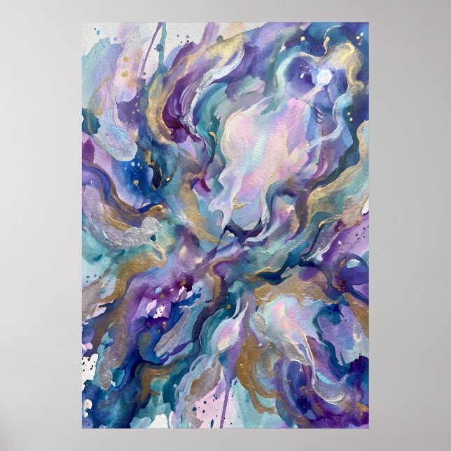 Poster A Onda Violeta da Arte de Parede de Cura Espiritua (Frente)