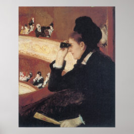 Poster A Ópera de Mary Cassatt, Impressionismo Vintage