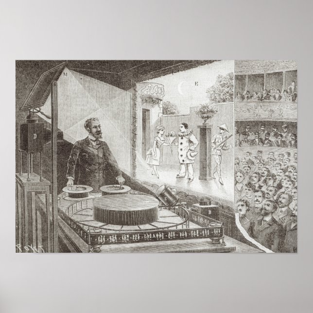 Pôster A "Optique do Teatro" e seu inventor (Frente)