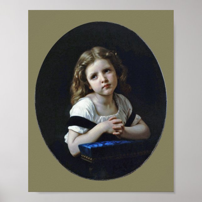 Poster A Oração, Bouguereau (Frente)