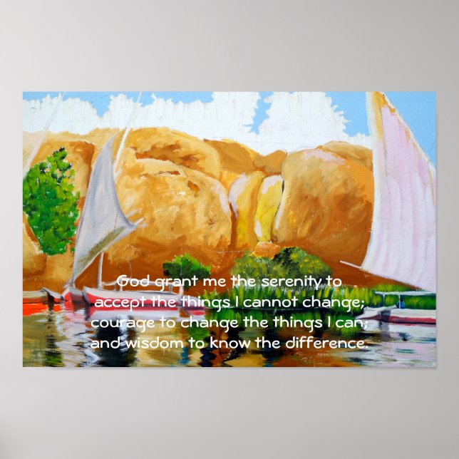 Pôster A Oração da Serenidade (Frente)