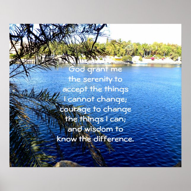 Poster A Oração da Serenidade (Frente)