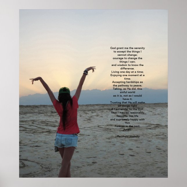 Poster A Oração da Serenidade (Frente)