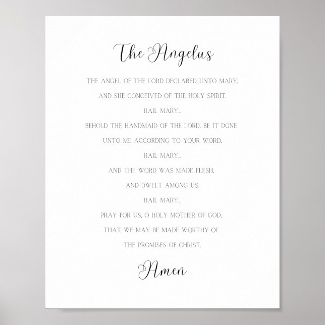 Poster A oração de Angelus (Frente)