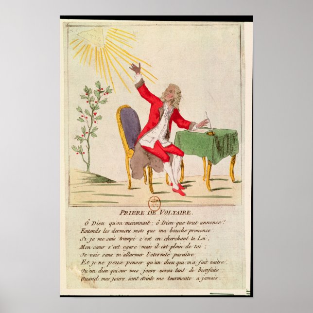 Pôster A oração de Voltaire (Frente)