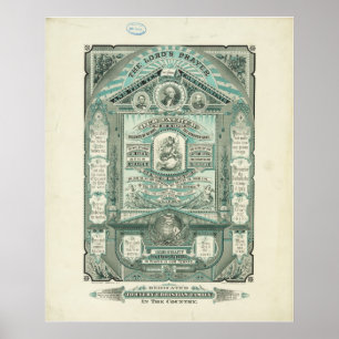 Poster A Oração do Senhor e os Dez Mandamentos