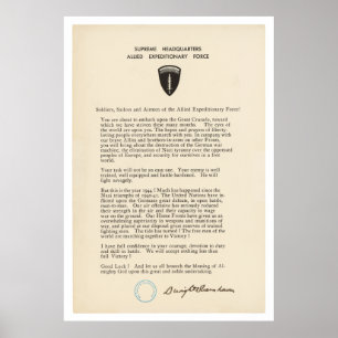 Pôster A ordem de Dwight D. Eisenhower do dia (1944)